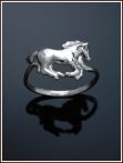 Ezüst lovas gyűrű
