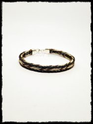 Saját lófarokból fonott karkötő (6mm széles)