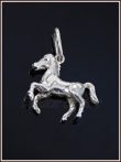 3 dimenziós kis ló medál ezüstből